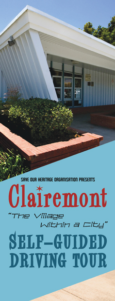 Clairemont tour booklet cover